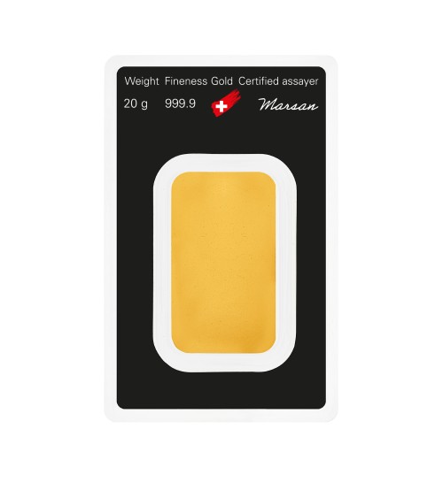 Gold bar Au999,9 Argor-Heraeus - 20g