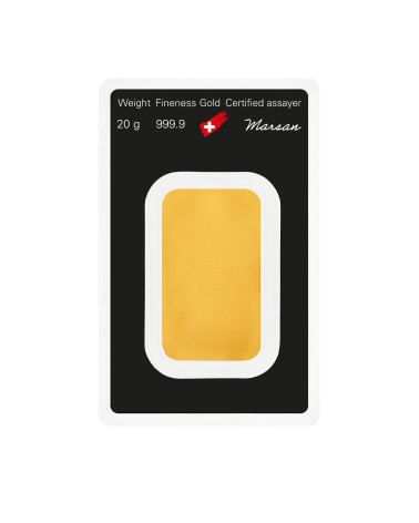 Gold bar Au999,9 Argor-Heraeus - 20g