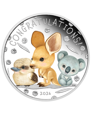 Australia 2026 - Newborn Baby Ag999.9 1/2 oz