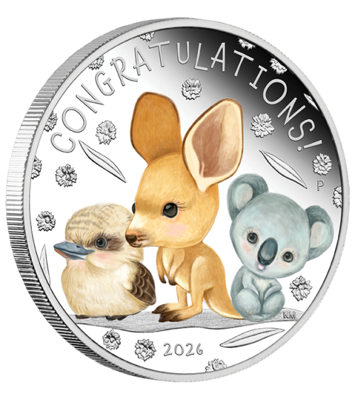 Australia 2026 - Newborn Baby Ag999.9 1/2 oz