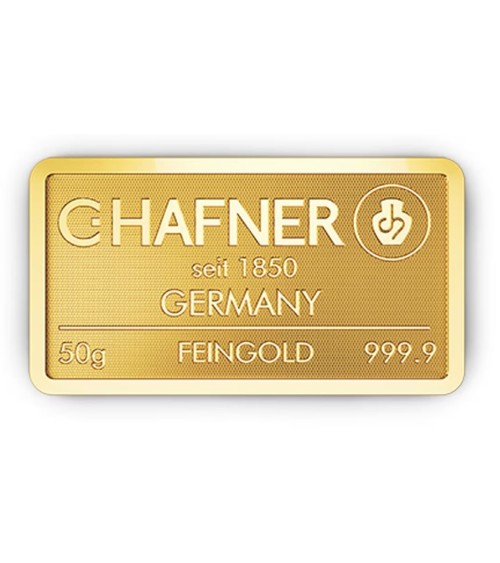 Gold bar Au999.9 C.Hafner - 50g