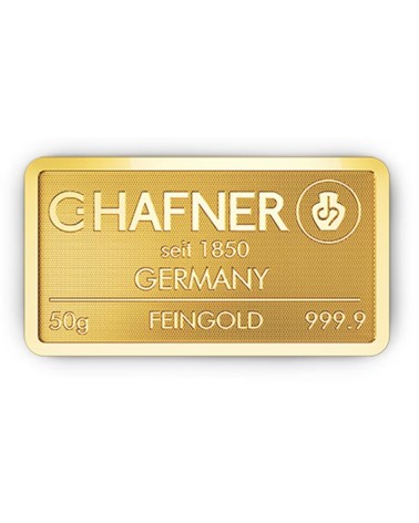Gold bar Au999.9 C.Hafner - 50g