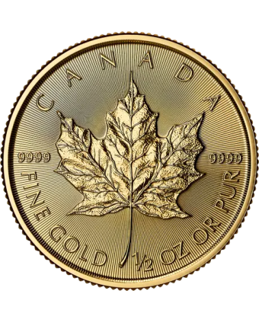 Canada 2026 - Maple Leaf Au999.9 1/2oz BU