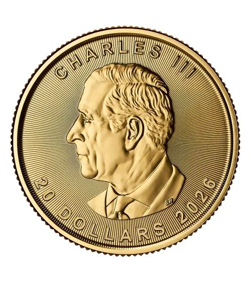 Canada 2026 - Maple Leaf Au999.9 1/2oz BU