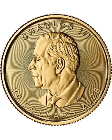 Canada 2026 - Maple Leaf Au999.9 1/2oz BU