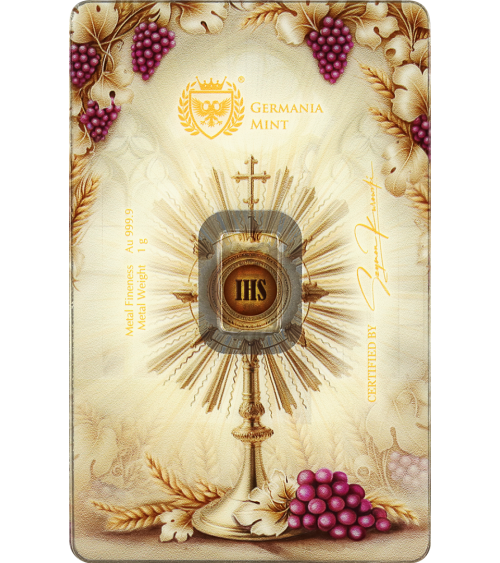 Germania Mint Gold Minted Bar 1g – First Holy Communion (Version II)