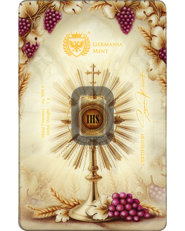 Germania Mint Gold Minted Bar 1g – First Holy Communion (Version II)