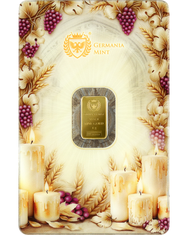 Germania Mint Gold Minted Bar 1g – First Holy Communion (Version II)