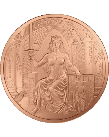 2026 Germania 1/2 oz Copper Bullion - box 1000pcs.