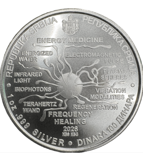 Serbia 2026 - Nikola Tesla Energy Medicine Ag999 1 oz BU