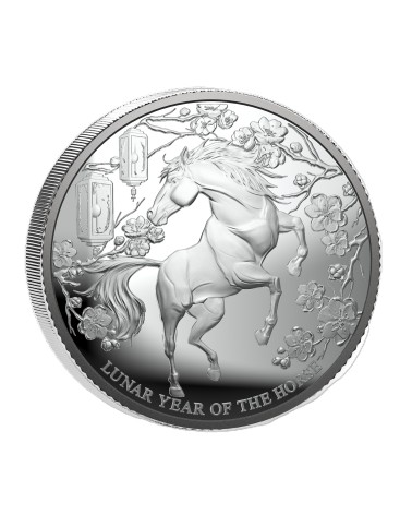 Pitcairn Islands 2026 - Year of the Horse Ag999 1oz BU