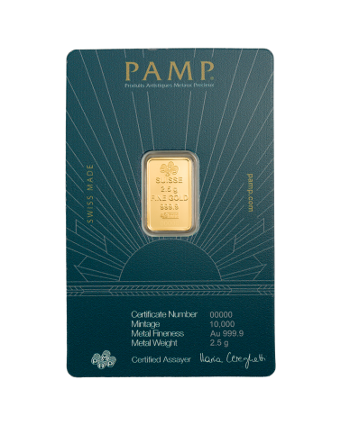 Gold bar Au999.9 - PAMP Lady of Liberty 2,5g