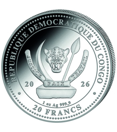 Congo 2026 - Shark World´s Wildlife Ag999.9 1oz BU