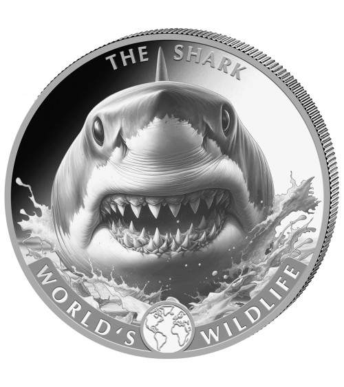 Congo 2026 - Shark World´s Wildlife Ag999.9 1oz BU