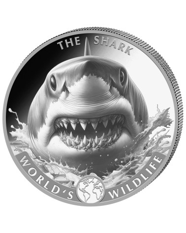 Congo 2026 - Shark World´s Wildlife Ag999.9 1oz BU