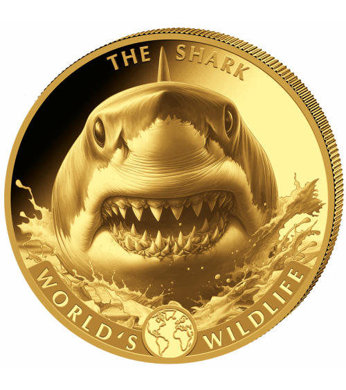 Congo 2026 - Shark World´s Wildlife Au999.9 1oz BU