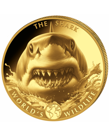 Congo 2026 - Shark World´s Wildlife Au999.9 1oz BU