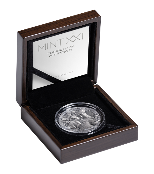 Cameroon 2026 - Pegasus and the muse Ag999 2oz Antique finish