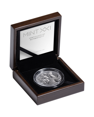 Cameroon 2026 - Pegasus and the muse Ag999 2oz Antique finish