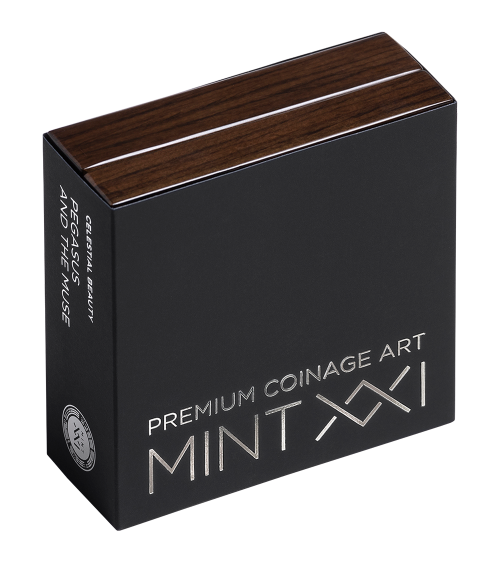 Cameroon 2026 - Pegasus and the muse Ag999 2oz Antique finish