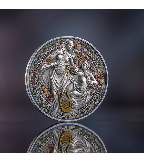 Cameroon 2026 - Erato and Polyhymnia The Nine Muses Ag999 2oz proof