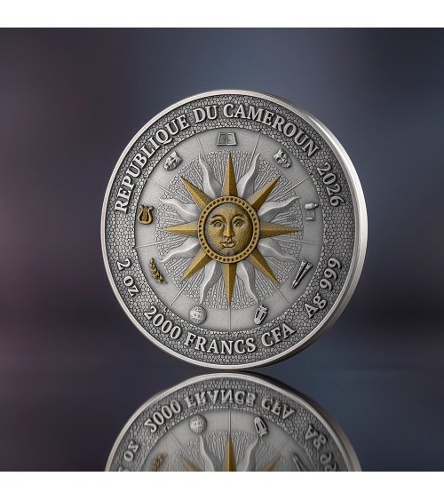 Cameroon 2026 - Erato and Polyhymnia The Nine Muses Ag999 2oz proof