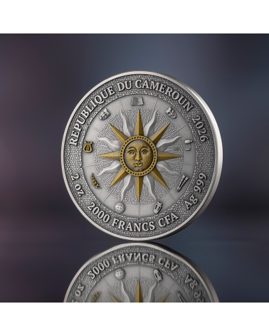 Cameroon 2026 - Erato and Polyhymnia The Nine Muses Ag999 2oz proof