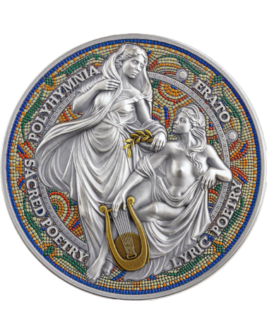 Cameroon 2026 - Erato and Polyhymnia The Nine Muses Ag999 2oz proof