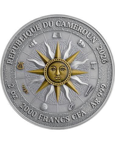 Cameroon 2026 - Erato and Polyhymnia The Nine Muses Ag999 2oz proof