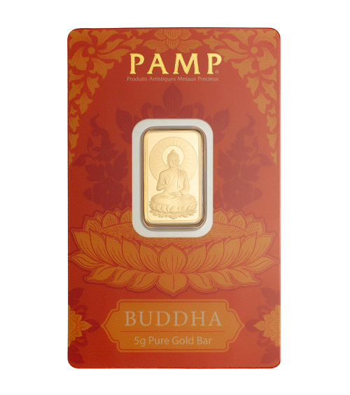 Gold bar - PAMP - Buddha Au999.9 5g