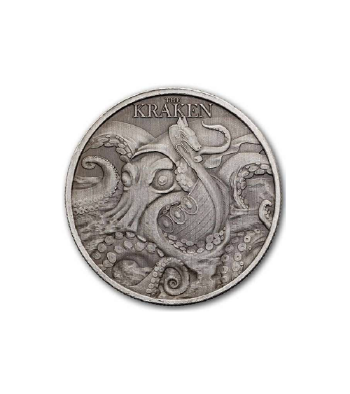 Niue 2026 - The Kraken Ag999 1oz Antique