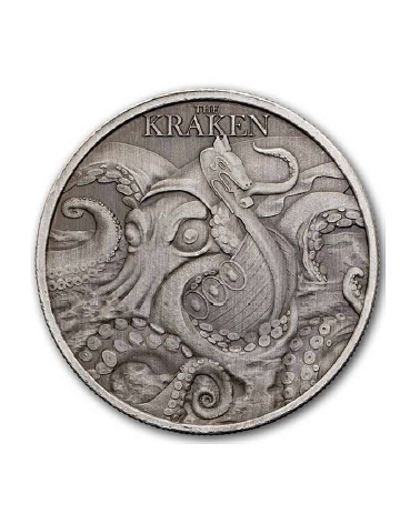 Niue 2026 - The Kraken Ag999 1oz Antique