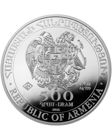 Armenia 2026 - Noah's Ark Ag999 1 oz BU