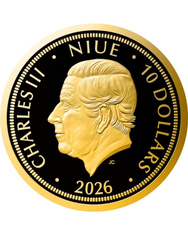 Niue 2026 - Czech Lion Au999.9 1/4oz BU Proof