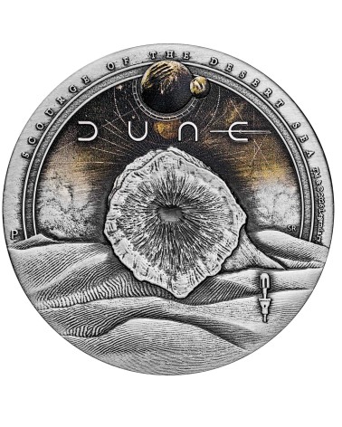Tuvalu 2026- Dune Scourge of the Desert Sea Ag999.9 2oz Antiqued Coloured