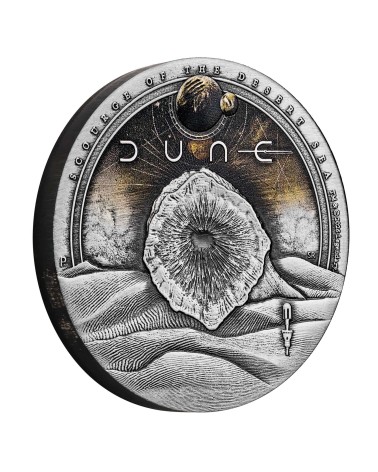 Tuvalu 2026- Dune Scourge of the Desert Sea Ag999.9 2oz Antiqued Coloured