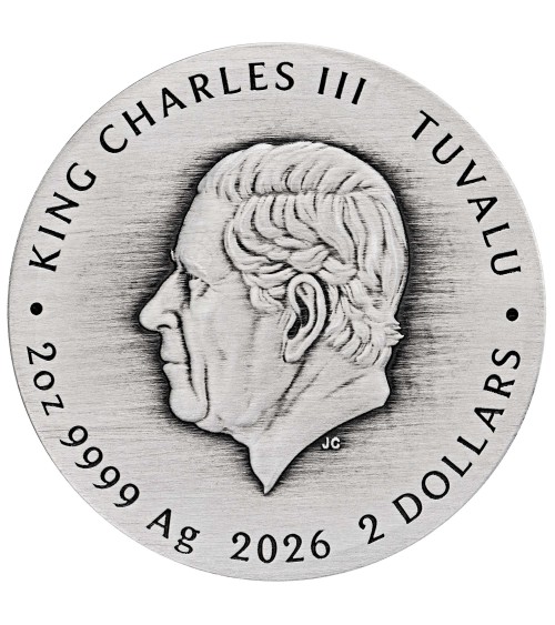 Tuvalu 2026- Dune Scourge of the Desert Sea Ag999.9 2oz Antiqued Coloured
