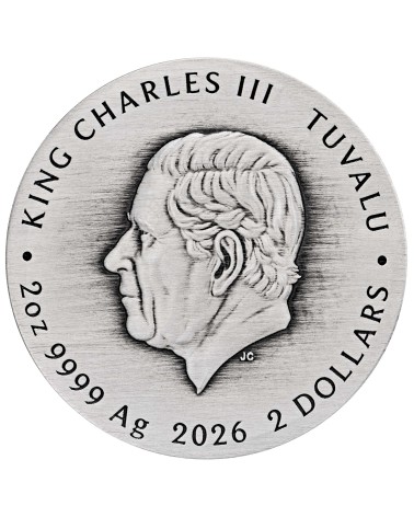 Tuvalu 2026- Dune Scourge of the Desert Sea Ag999.9 2oz Antiqued Coloured
