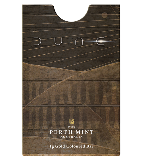 Gold bar Au999.9 - The Perth Mint 2026 Legendary - Dune 1g Colored Minted Bar