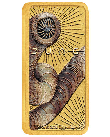 Gold bar Au999.9 - The Perth Mint 2026 Legendary - Dune 1g Colored Minted Bar