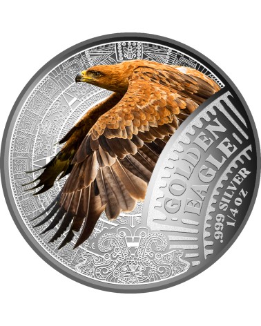 Cameroon 2026 - Mexican Cinco Grandes Golden Eagle Ag999 1/4 oz Coin in Card