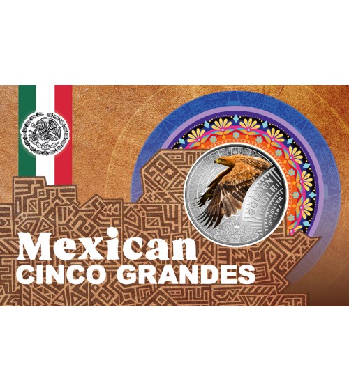 Cameroon 2026 - Mexican Cinco Grandes Golden Eagle Ag999 1/4 oz