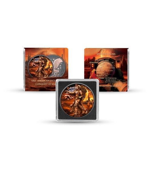 USA 2026 - American Eagle Ag999 1 oz The Conquest of Mars