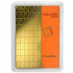 Gold bar Au999.9 Valcambi - 100x1 g CombiBar (Multicard)