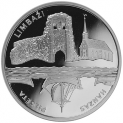 Latvia 1 Lats 2008 - Hansa Cities Lambazi Silver proof coin