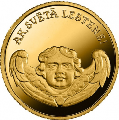 Latvia 1 Lats 2013 - Oh Holy Lestene Church Gold proof coin