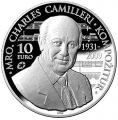 Malta 10 Euro 2014 - Charles Camilleri Silver proof coin
