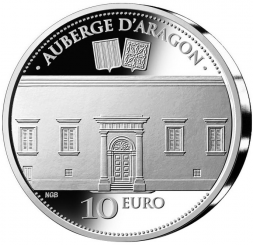 Malta 10 Euro 2014 - The Auberge dAragon Silver proof coin