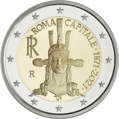Italy 2 Euro - 150th Anniversary of the Establishment of Rome as Capital of Italy