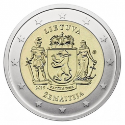 Lithuania 2 Euro 2019 - Žemaitija - COIN ROLL